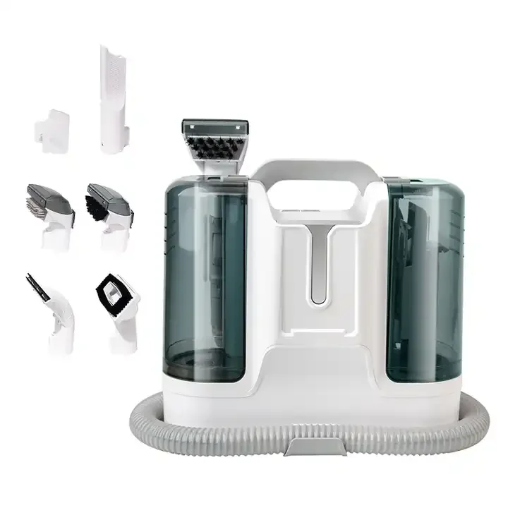 منظف صغير محمول للتنظيف بالبخار من البلاستيك المحمول للسجاد والأريكة