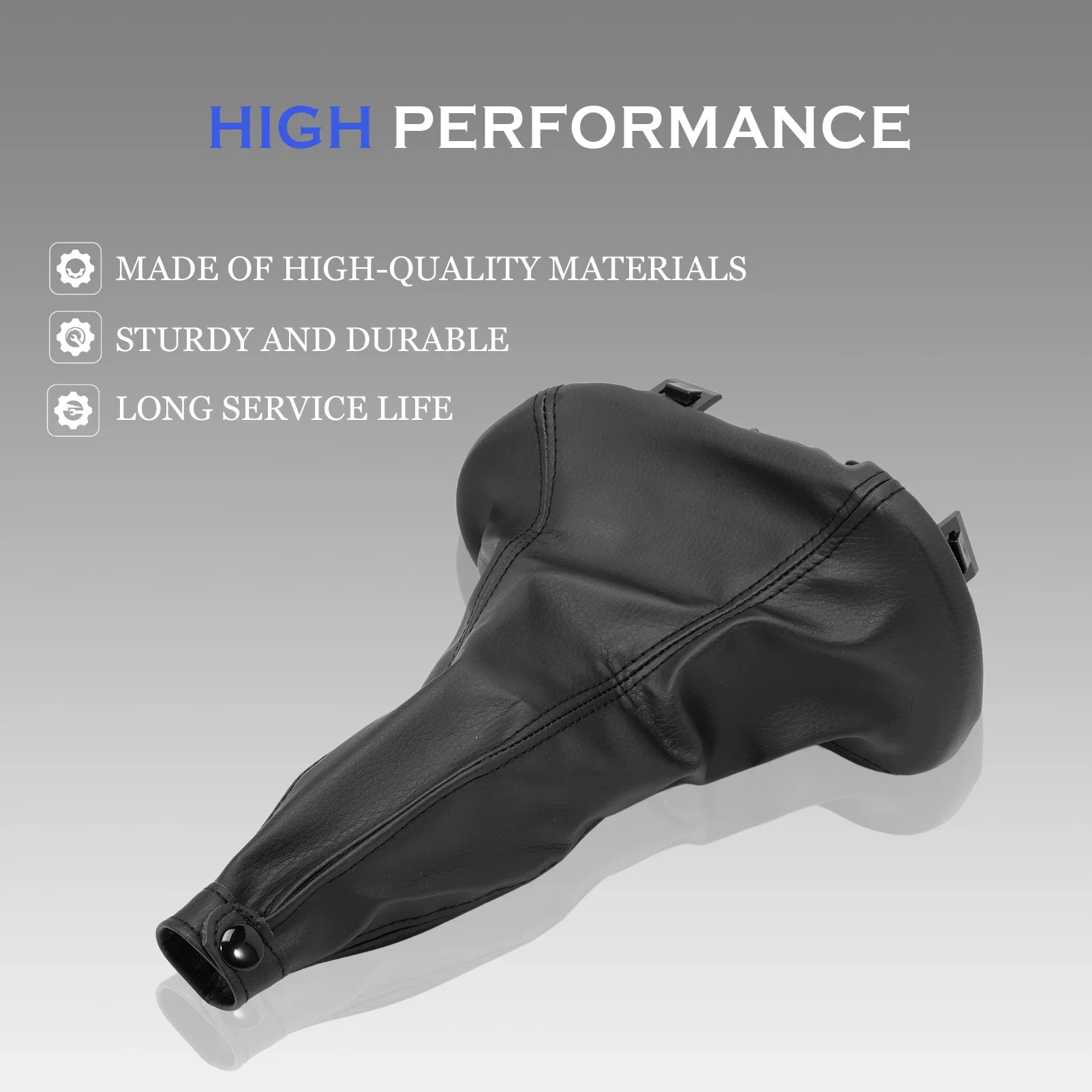 Ghetta leva cambio in similpelle con anello di ritenzione 735249804   Per Fiat 600 Seicento