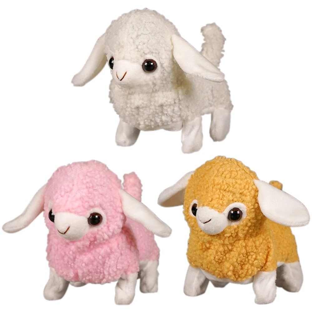 Realistic Electric Sheep Plush Toy Simulation Lamb Soft Stuffed Doll Goat Shake Head Smart Machine Cute Birthday Gift for Kids