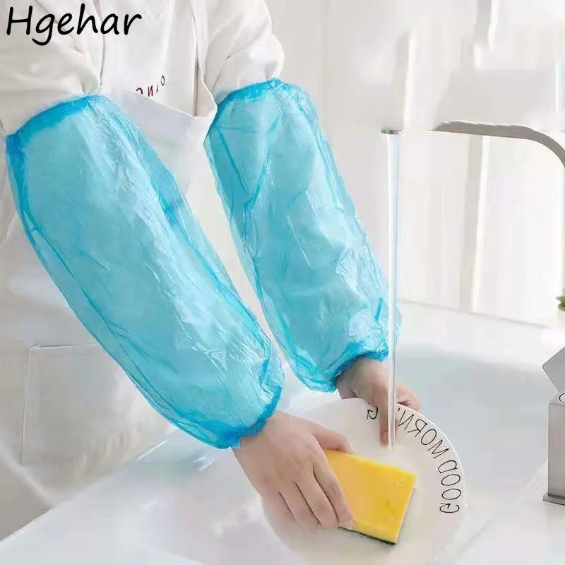 Waterproof Oversleeves Disposable Adults Kitchen Cleaning Cooking Oil-proof Anti-Fouling Housework Sleevelets Protective Sleeves