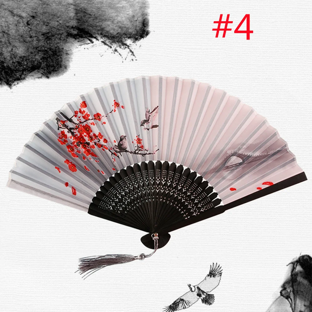 Faltender Handfächer für Hochzeiten, traditionelle chinesische japanische koreanische Kunst, Handwerk, Geschenk, Bambus, Raumtanz-Requisiten, Holzfächer, Heimdekorationen
