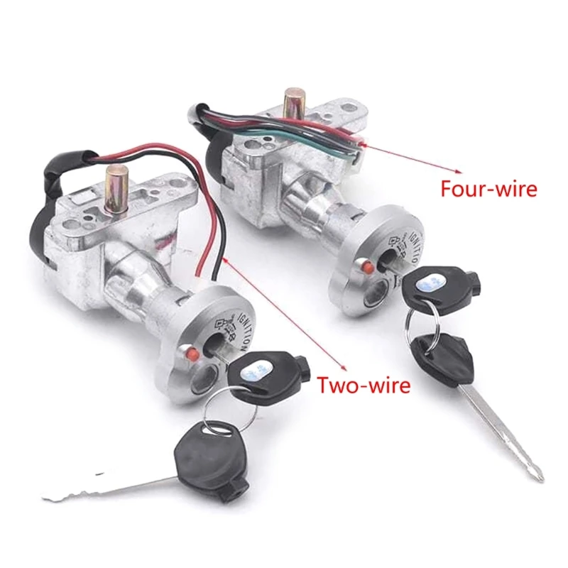 

4 Wire/2 Wire Scooter Modified Accessories Replacement Ignition with Keys