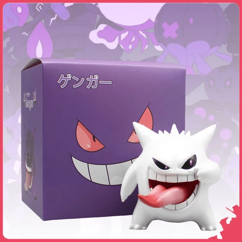 Figurine Pokémon Spit Out One's Tongue Gengar, modèle à collectionner, ornement en PVC, personnages d'anime, beurre, jouet pour enfants, cadeau