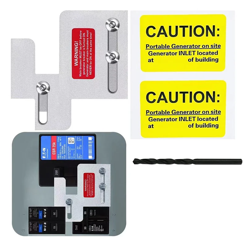 

Generator Interlock Kit Compatible With Cutler Hammer BR Series 150 And 200 Amp Panels-AT30