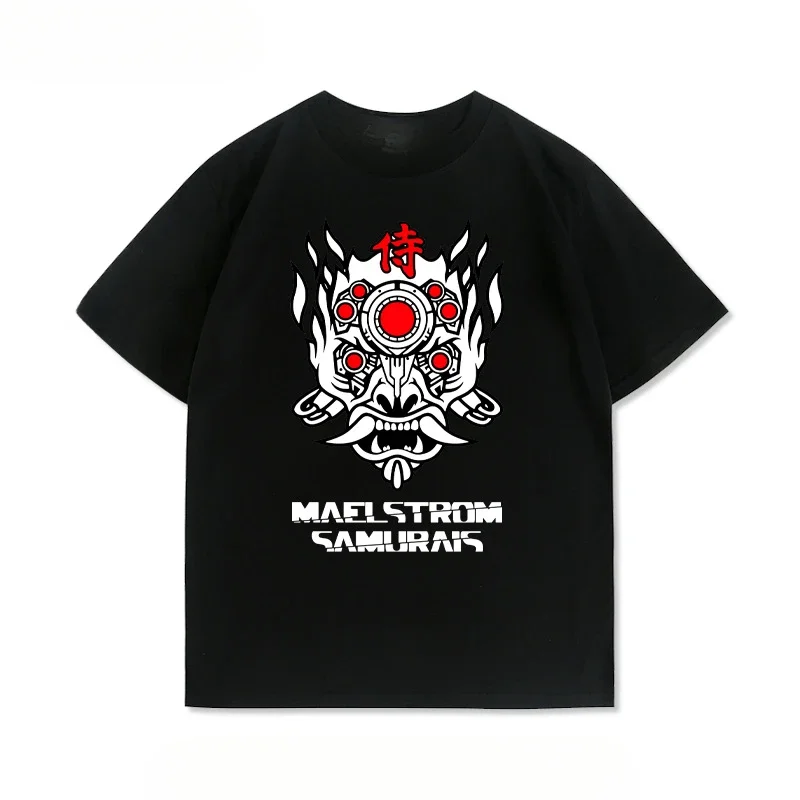 

Summer Cyberpunk Samurai Band Collaborates with Johnny Silver Hand T-shirt High-quality Y2K Harajuku Men Women Music T-shirt