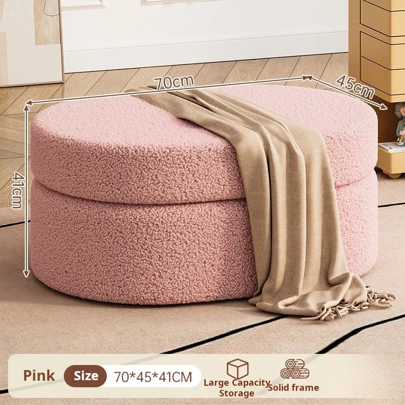 -Entrance Shoe Changing Stool Living Room Sofa Footrest Storage Long Bench Dresser Soft Stool End Of Bed Bench Home Furniture