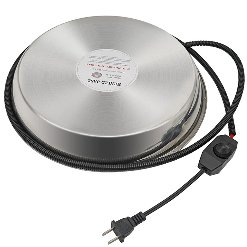Chicken Waterer Heated Base Winter Freezes Protection Poultry Founts Low Wattage Heated Base Safety Deicer For Winter Farm