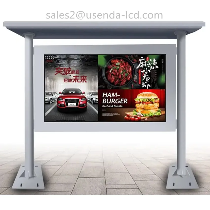 75 65 POLLICI 4K Ultra alta definizione 3000 nit TV impermeabile ad alta luminosità Display pubblicitario per schermo LCD esterno