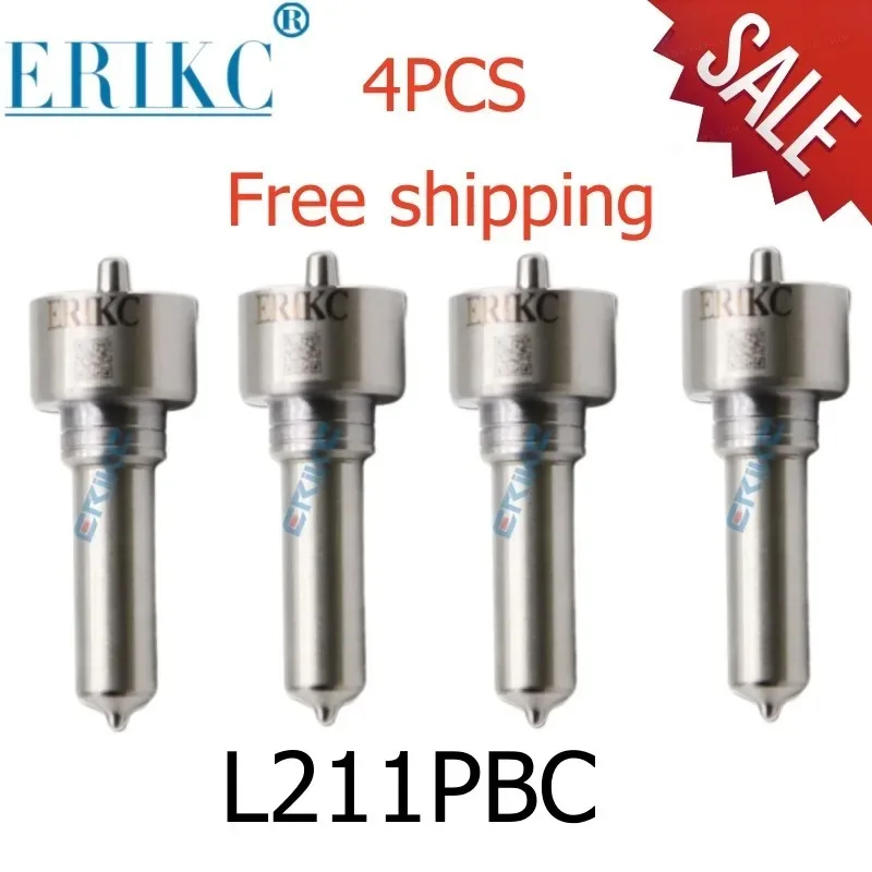 4PCS L211PBC Common Rail Spare Parts Injection Nozzle Tip L211 PBC for Auto Diesel Injectors