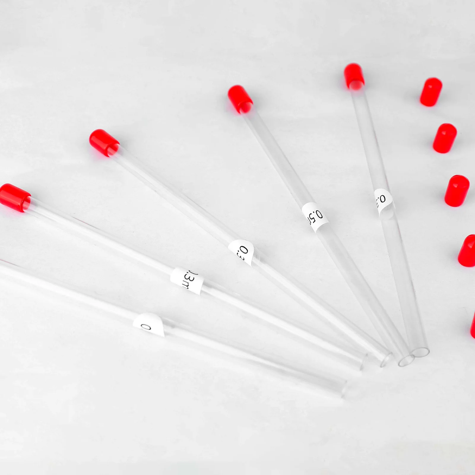 Empty Storage Container Tube for Airbrush Needle Nozzle Replacement 0.2mm 0.3mm 0.5mm Labeled Air Brush Accessories Tools Parts