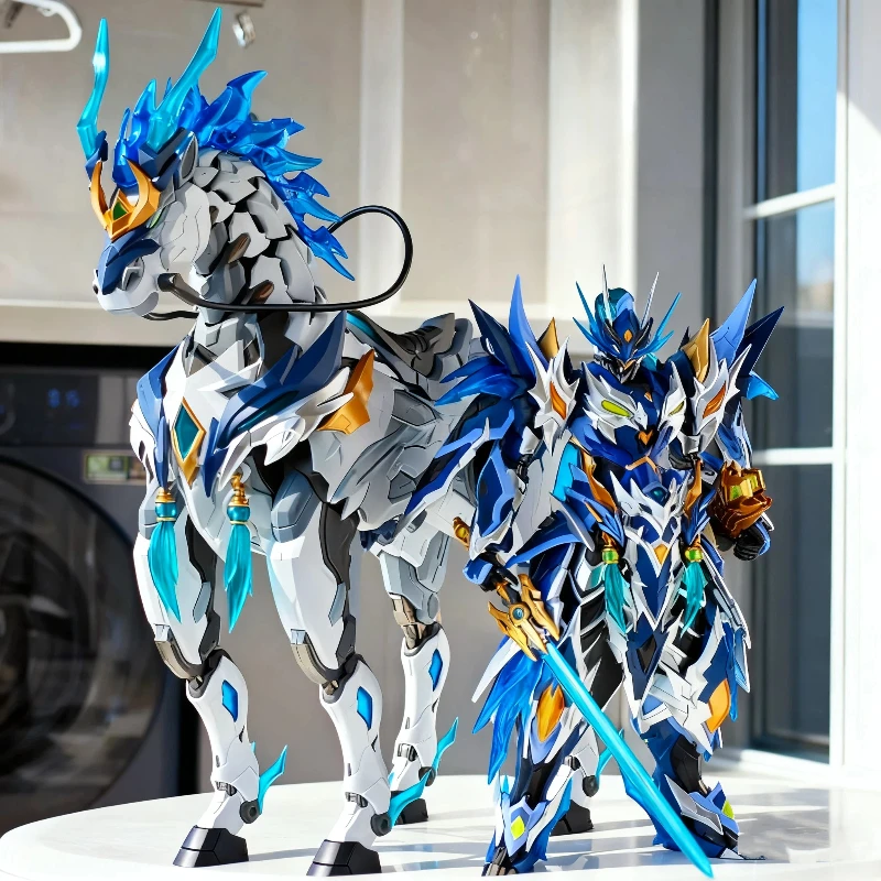 

Legend Of Star General 1/10 Zhao Yun Assembly Model Kit Action Figures With Mount Alloy Skeleton Mecha Toy Deco Collectible Gift