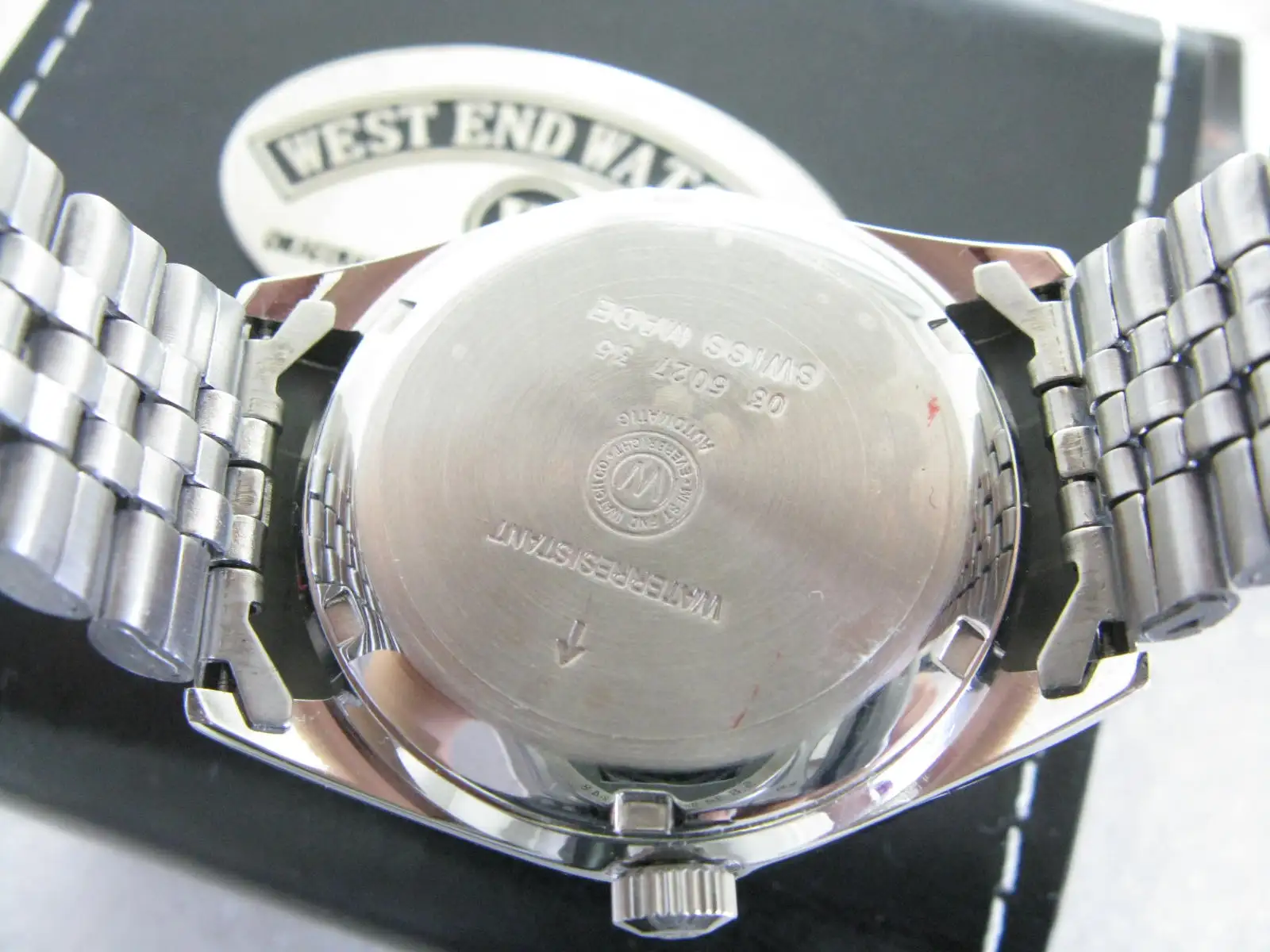 West end Sowar English Fan Double Calendar Steel Military male Watch eta 2834 prima