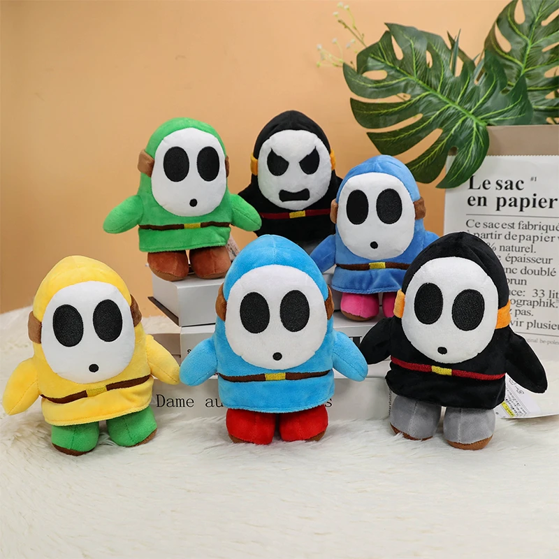 8 Styles Cartoon Mario Plush Toys Shy Guy Soft Stuffed Doll Animal Plushie Kids Birthday Xmas Gifts