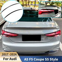 For Audi A5 F5 Coupe 2017 -2024 Rear Roof Lip Spoiler S5 Style Rear Trunk Wing Diffuser Tail Fin Accessories Body kit Tuning