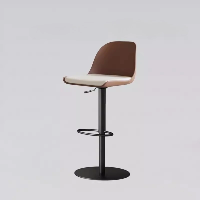 

Modern simple light luxury household rotating lift bar chair designer minimalist backrest island bar stool high stool