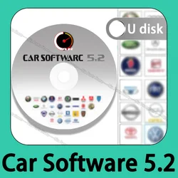 2024 hot V5.2 Car Software Maintenance Tools tuning cars ECU Diagnostic software Car 5.2 repair box new vci CD USB auto new vci