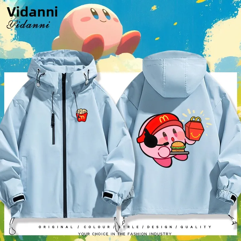 

Cartoon Collaboration Star Jaet Men's Women's Hooded Coat Autumn Winter Thiened Fce Polyester Casual Jaet