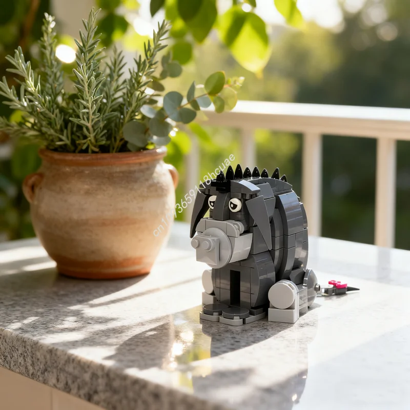 223 個 MOC イーヨー彫刻モデルビルディングブロック建設クリスマスギフト組み立てる DIY アイデア教育レンガのおもちゃ誕生日