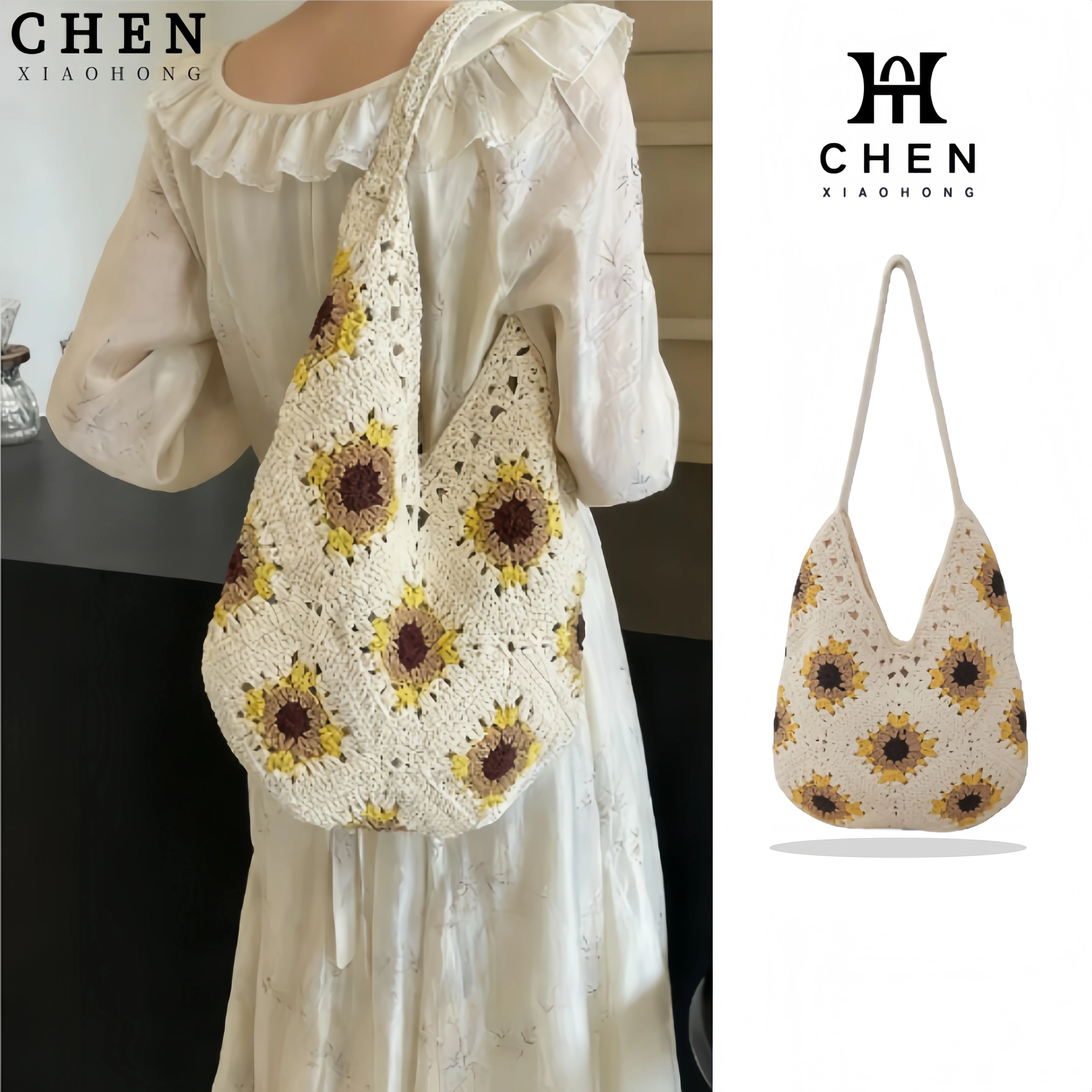 

Вместительная вязаная сумка-тоут для женщин, в богемном стиле, на молнии, модная городская и пляжная сумка