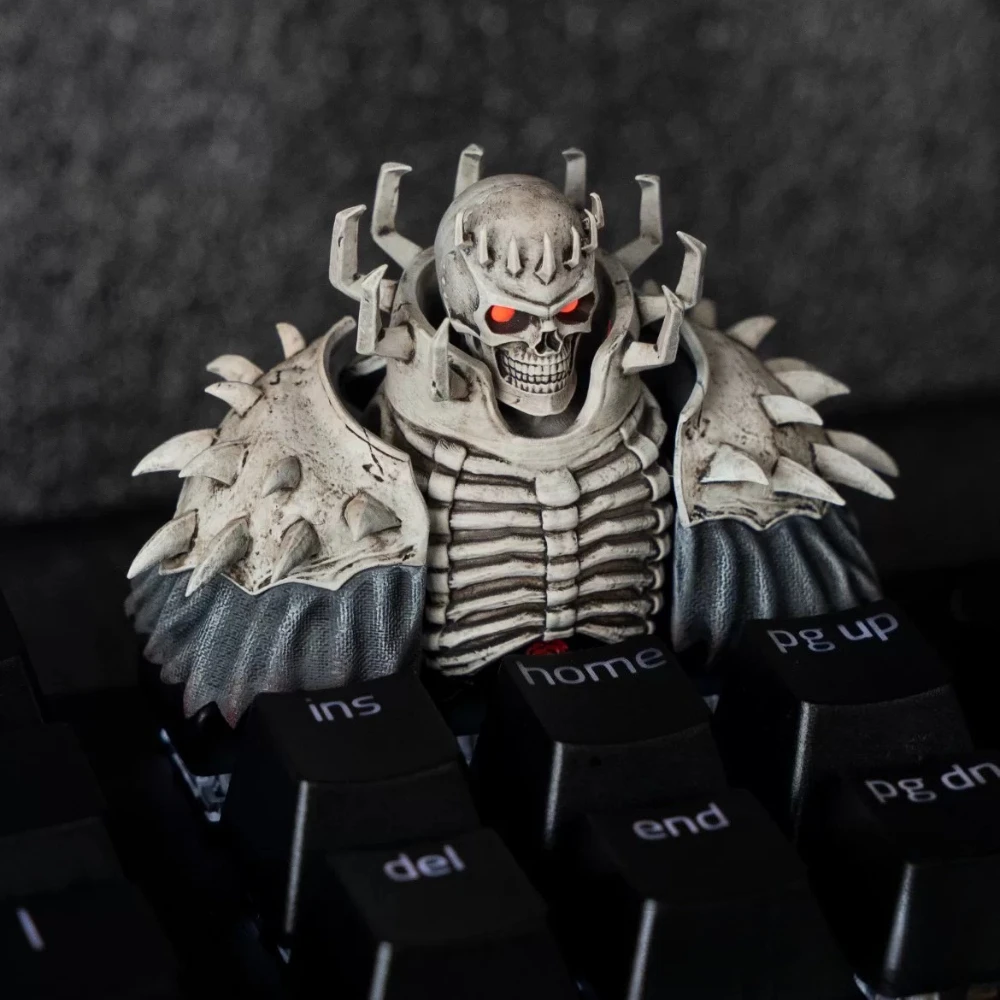 Berserk Skull Knight Artisan Keycap for Cherry MX Mechanical Keyboard