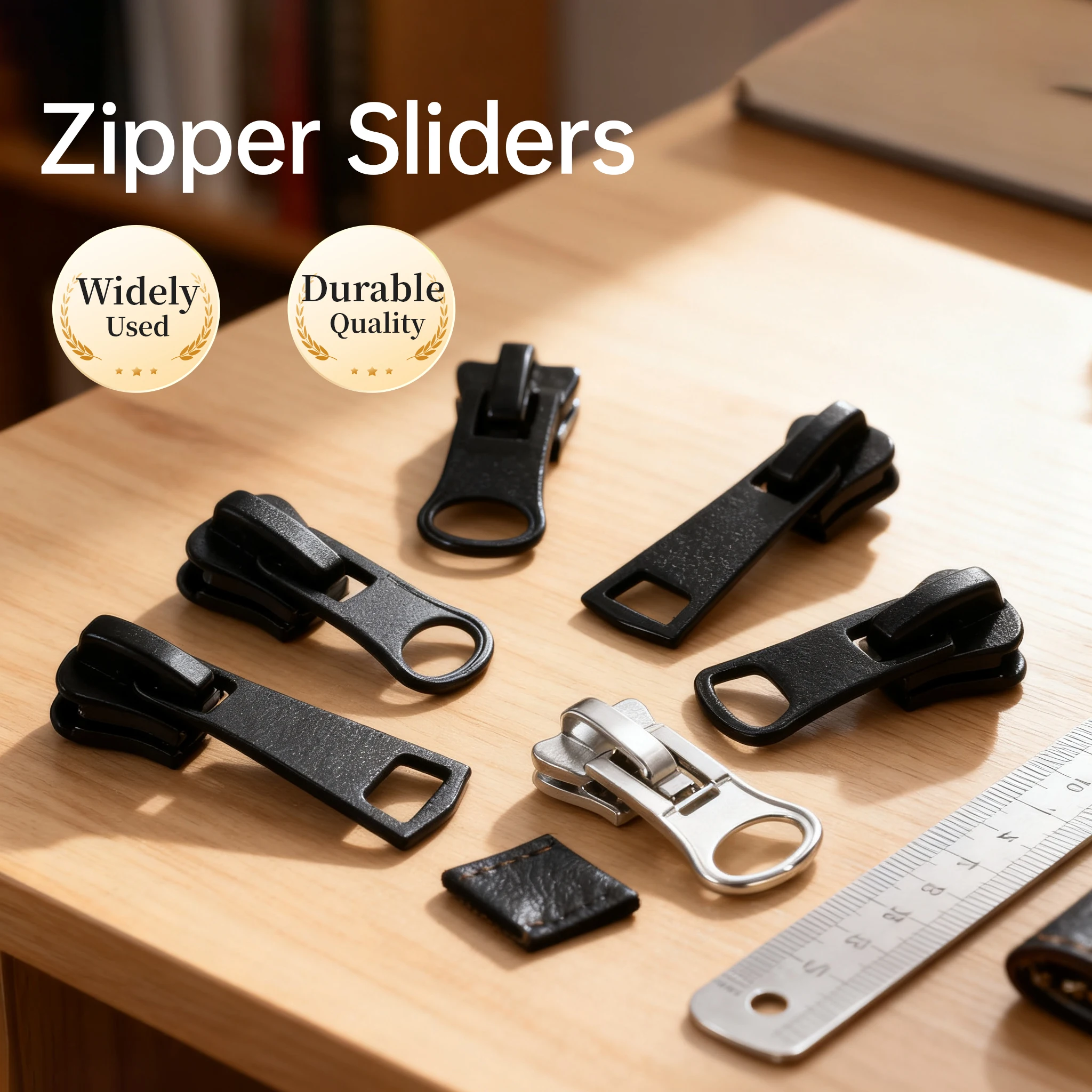 

10Pcs Meetee Zipper Sliders for Resin Zips 3# 5# 8# 10# 15# Bag Jacket Zippers Puller Head Repair Kits Sewing Closure Zip Cursor