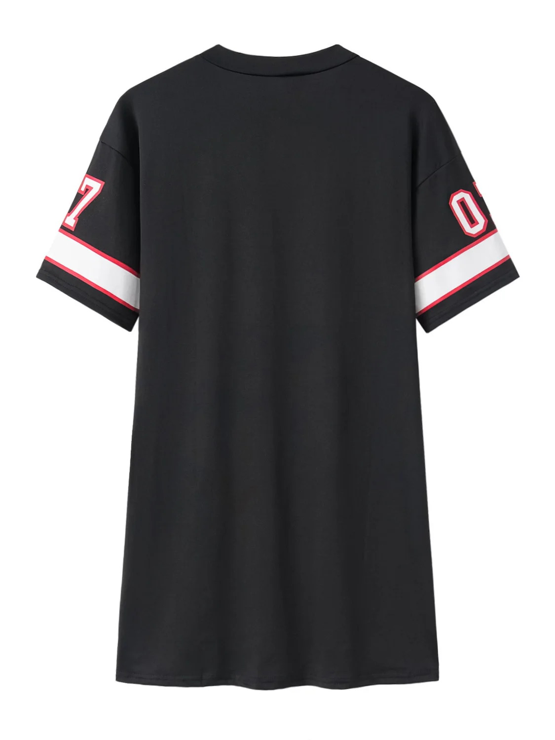 T-shirt décontracté avec lettres imprimées, jupe ort d'été basique Sle v-ne Svel, autre matériau 00%, sans marque enregistrée