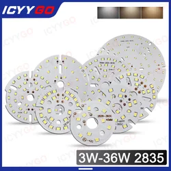 1PCS 2835 SMD PCB Led Light Board 3W 5W 7W 9W 12W 15W 18W 24W SMD2835 Brightness Light Board Suitable For Ceiling Downlights
