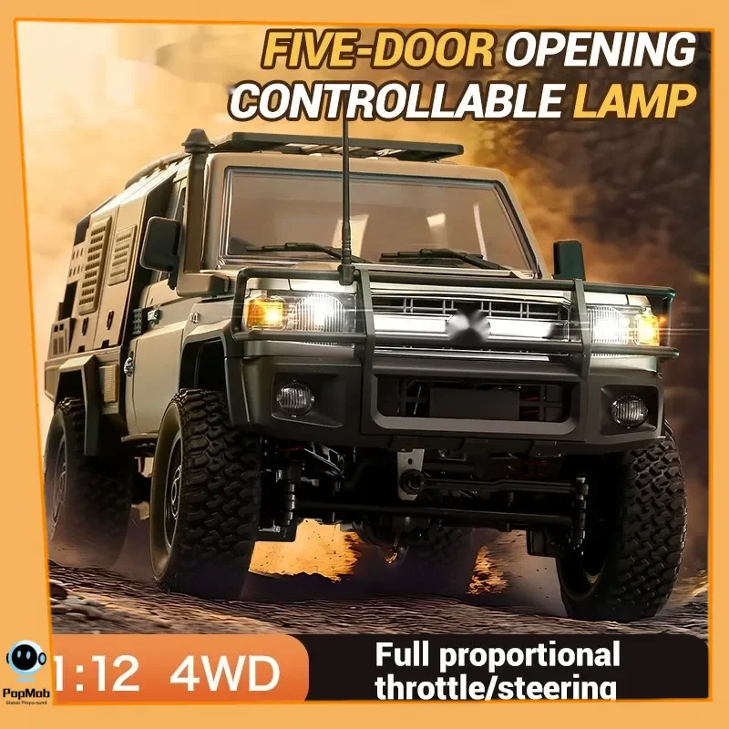 1:12 スケール リモートコントロール トラック 4WD オフロード RC カー フルサイズ シミュレーション 電動おもちゃ 男の子 大人向け コレクション