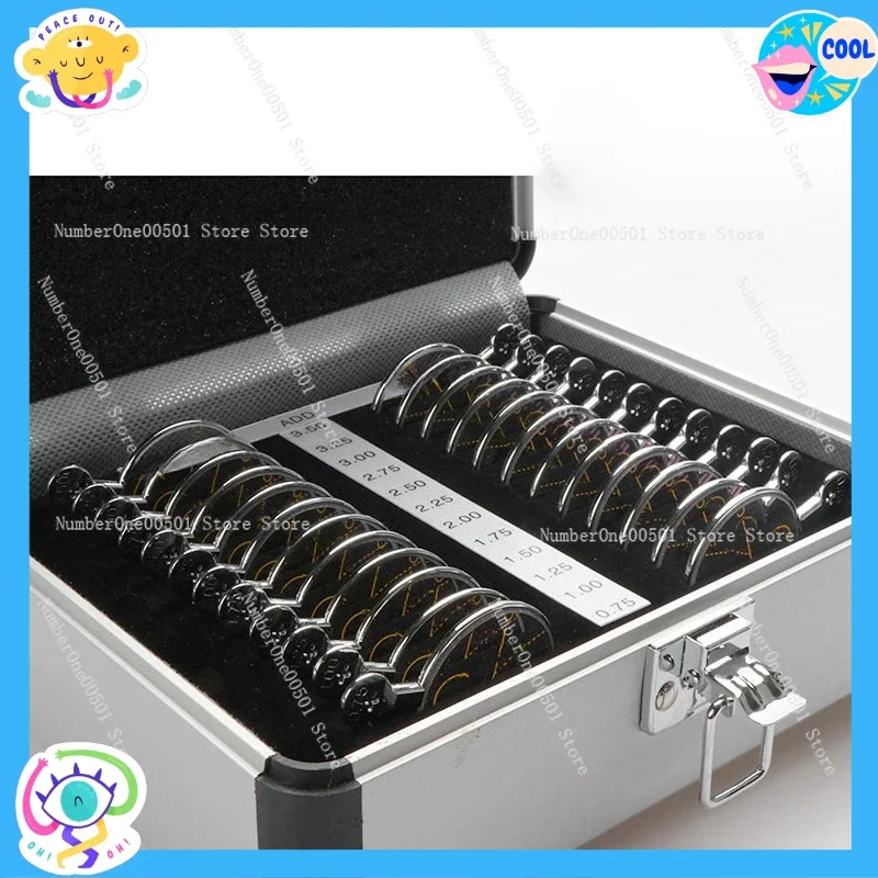 Multifocal Lens Fitting Trial Case Lens Set Optometry Progressive Test Lens Kit