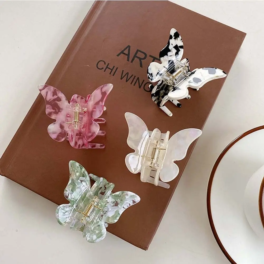 Acetic Acid Acetate Butterfly Hair Claw Animals Banana Clip Butterfly Hair Clip Gradient Hairpin Fairy Geometric Hair Clip