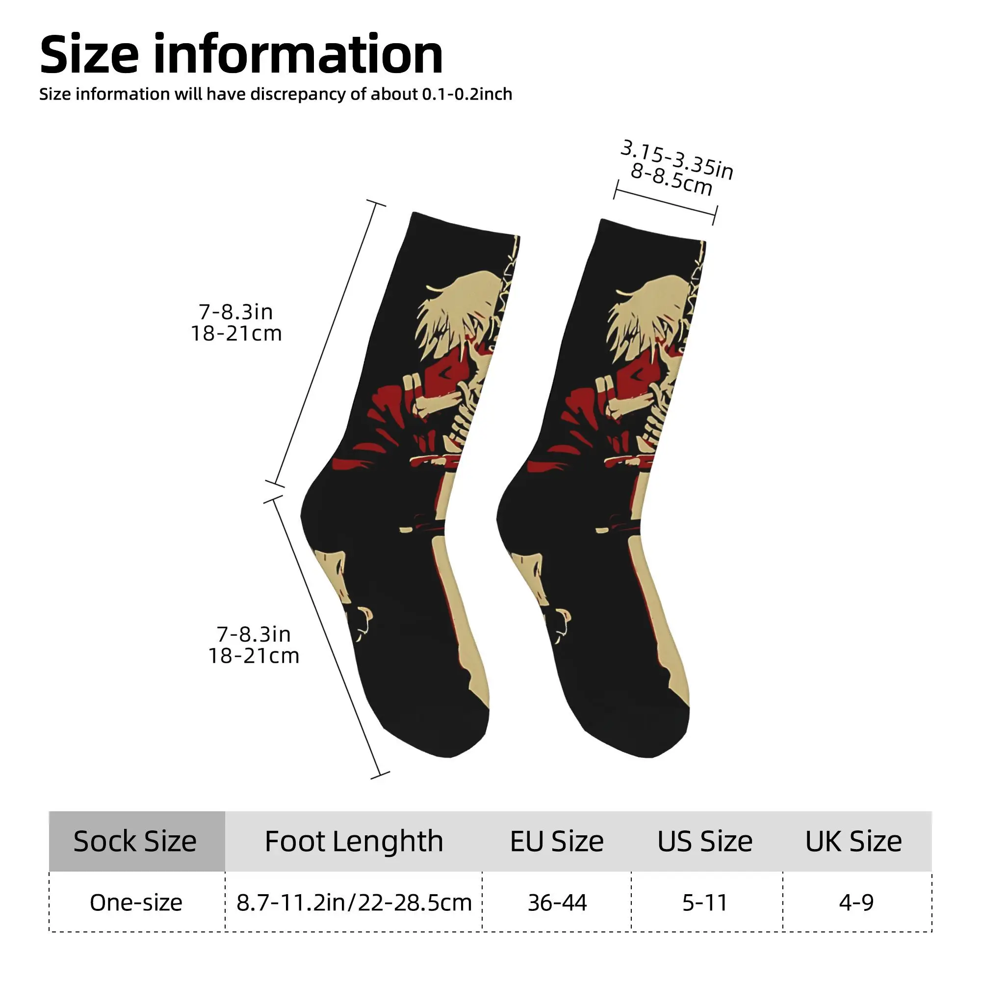 Adults Men Socks Devil May Cry 5 Dante  Stockings Non Slip Soft Breathable Socks Winter Harajuku Printed Outdoor Socks