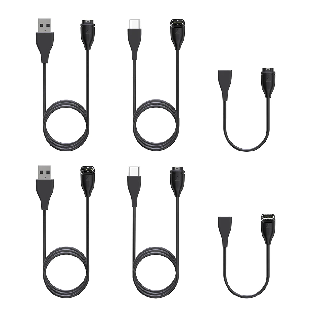 1m/17cm Charging Cable Accessories Micro USB Type-C Magnetic Charging Cable Magnetic Charging Wire for Garmin Fenix 7/7S/7X/6/6S