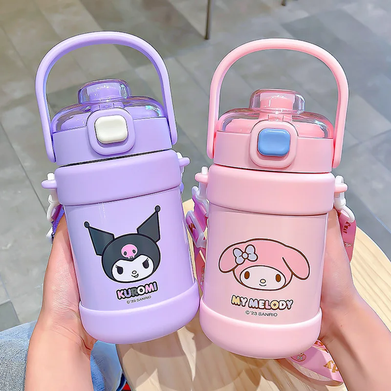 

Sanrio Anime Kuromi Mymelody Cinnamoroll Pochacco New Thermos Cup Water Cup Large Capacity Kawaii Sweet Boy Girl Birthday Gift