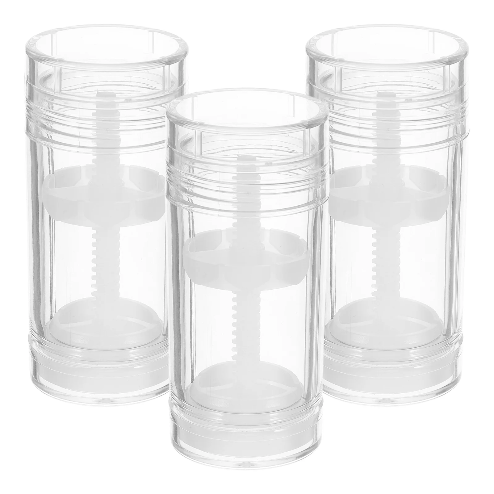 

3pcs 30g Bottom Filling Material Empty Tubes Mini Refillable Deodorant Containers Lip Gloss Tubes Practical Durable Portable