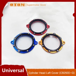 OTOM Motorcycle Cylinder Head Timing Chain Cover Visible Transparent Lid For HONDA CB250 TL125 TLR200 KAYO T2 K1 MX BSE ENDURO