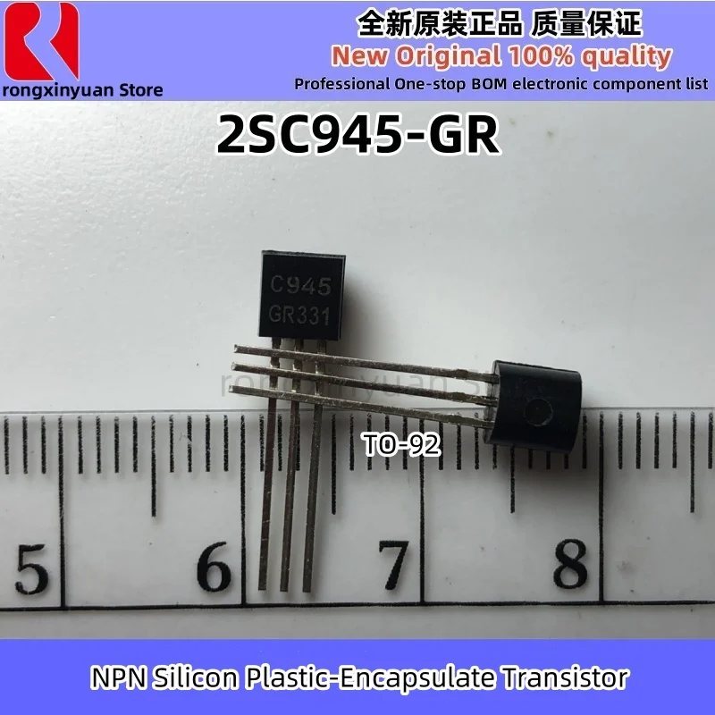 50 Stuks 2sc945-gr C945 2sc945 2sc945gr C945-GR-92 Npn Siliconen Plastic Omhullen Transistor Originele Nieuwe 100% Kwaliteit