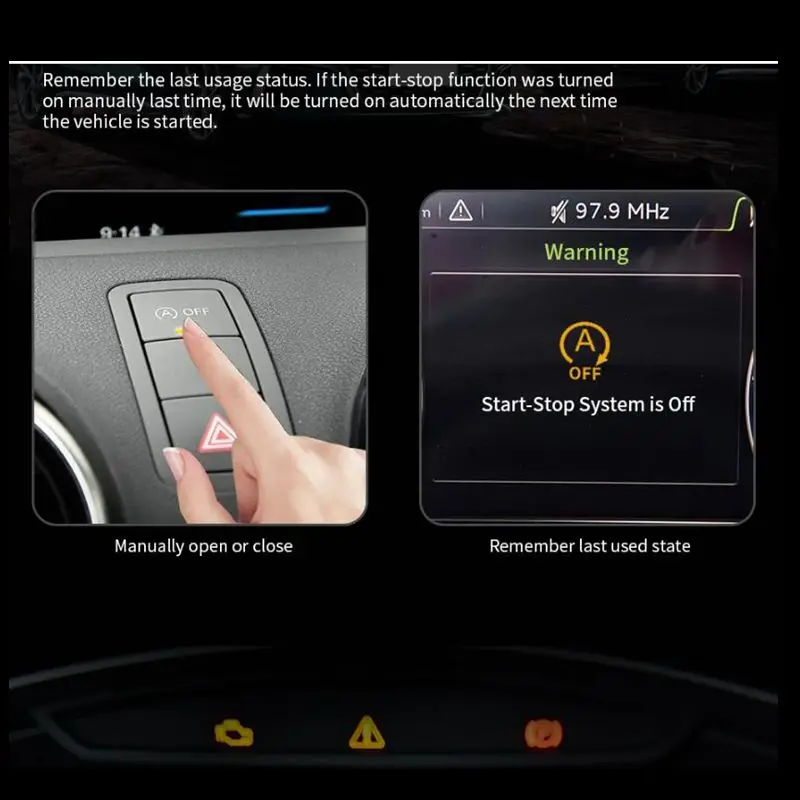 لأودي A1 2011-2018 سيارة التلقائي وقف بدء نظام المحرك قبالة إغلاق التحكم الاستشعار التوصيل الذكية وقف إلغاء اكسسوارات السيارات