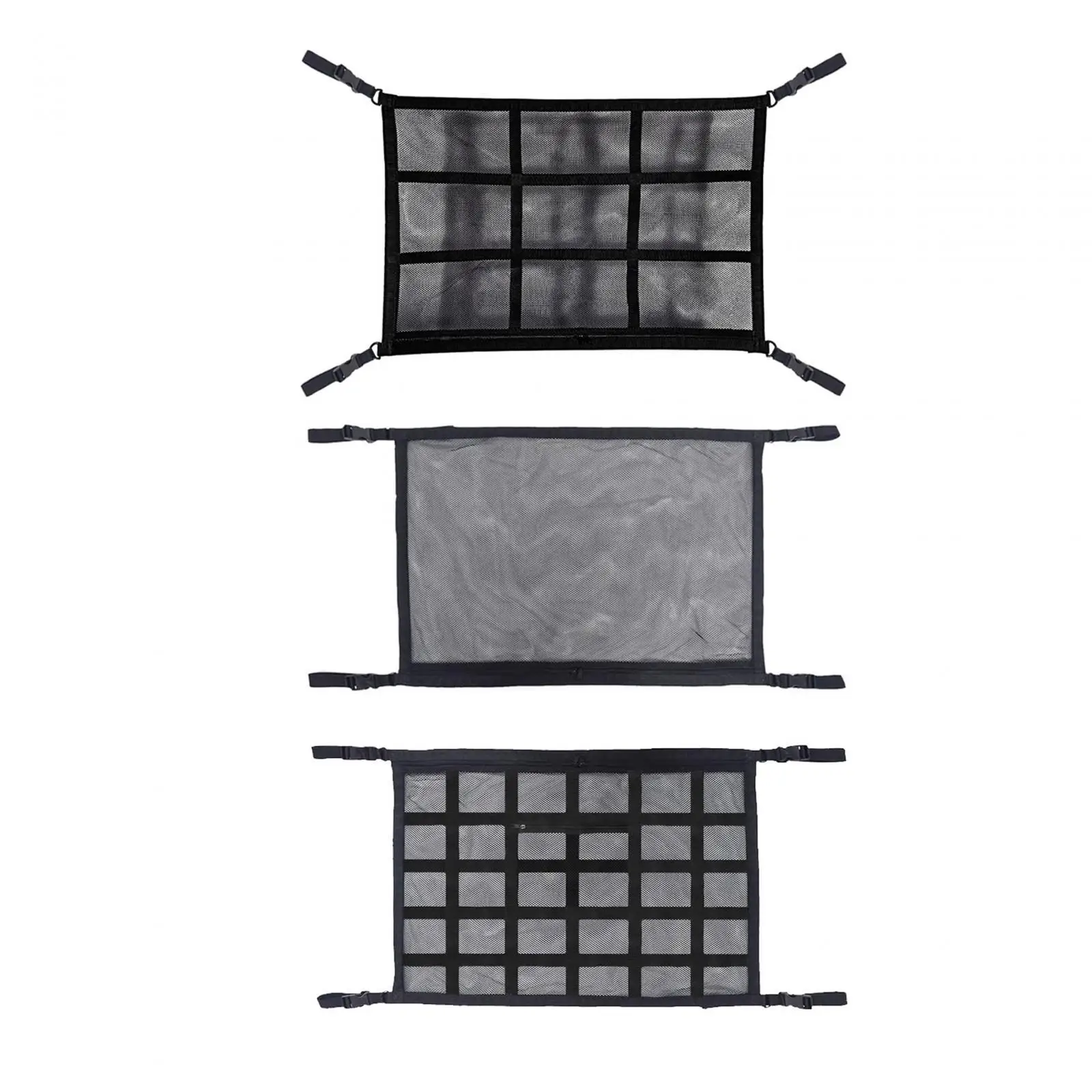 Car Ceiling Cargo Net Car Overhead Storage Net Double Layer Strong Load Bearing