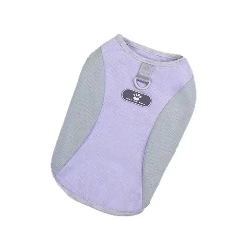 

Fashion Thin Pet Mesh Vest Sleeveless Cute Dog T-shirt Soft Breathable Dog Sweatshirt Four Seasons