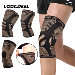 Copper Nylon Knee Brace for Arthritis Pain and Support Knee Sleeve Compression for Sports Workout Arthritis Relief Band Kneepad