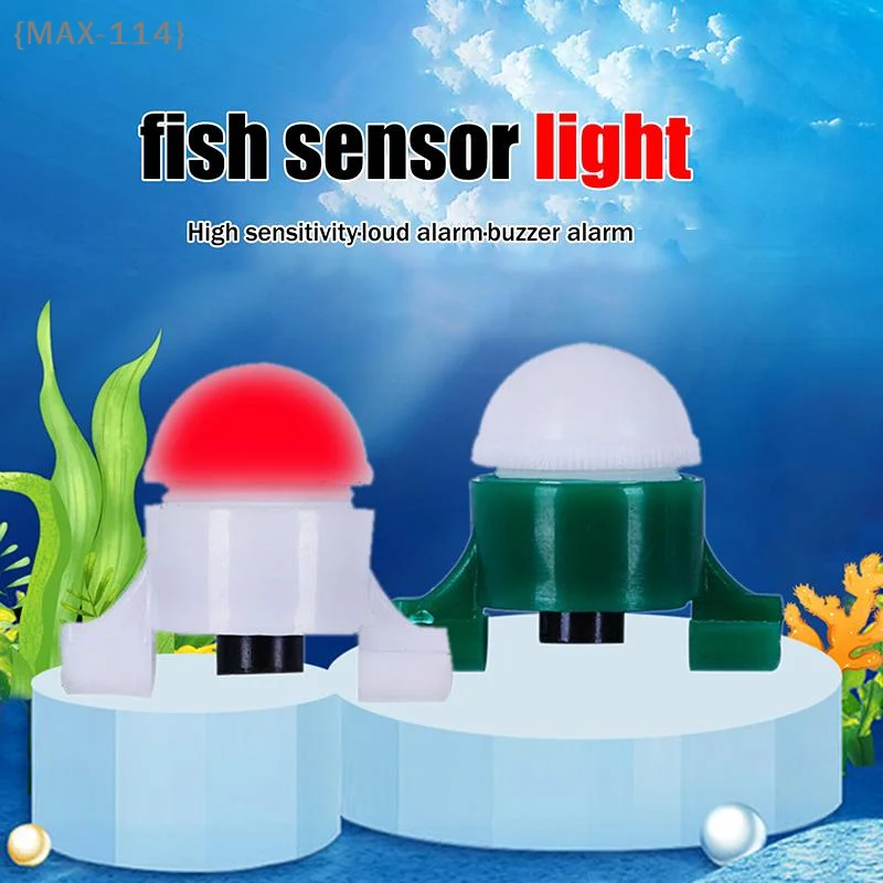 【MAX-114】High Sensitivity Fishing Rod Alarm-Automatic Fish Bite Sensor Electronic Intelligent Hook Signal Light for Sea Angling