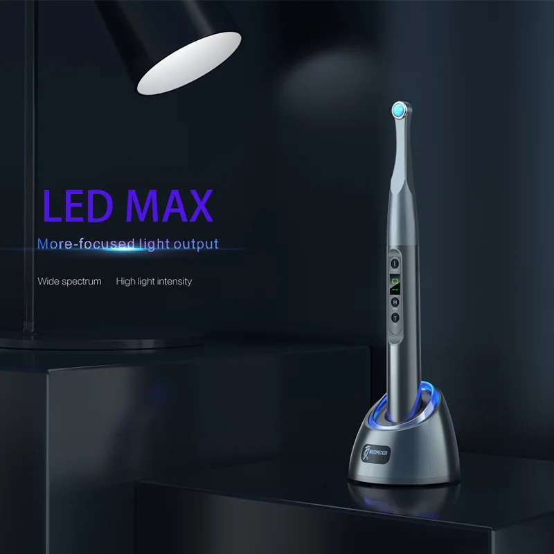 dental curing lamp woodpecker iLed Max 1Sec Dentistry Photopolymerizer LED Cordless 2300 Mw/cm² Upgraded Focused Light Output