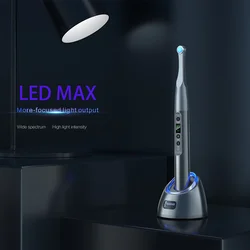 dental curing lamp woodpecker iLed Max 1Sec Dentistry Photopolymerizer LED Cordless 2300 Mw/cm² Upgraded Focused Light Output