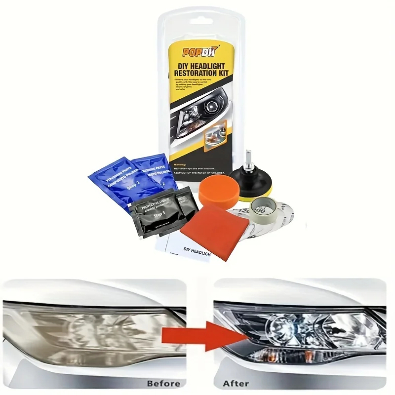 Car Headlight Restoration Polishing Kits Headlamp Repair Kits Car Light Polisher Cleaning Paste Car Paint Care Refurbish Agent