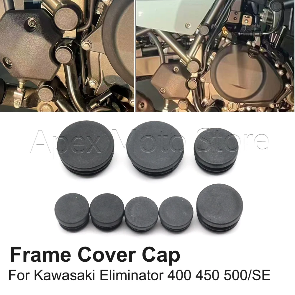 

Motorcycle Accessories Frame Hole Cover Caps Frame Hole Protection For Kawasaki Eliminator 400 450 500 SE 2023 2024 2025