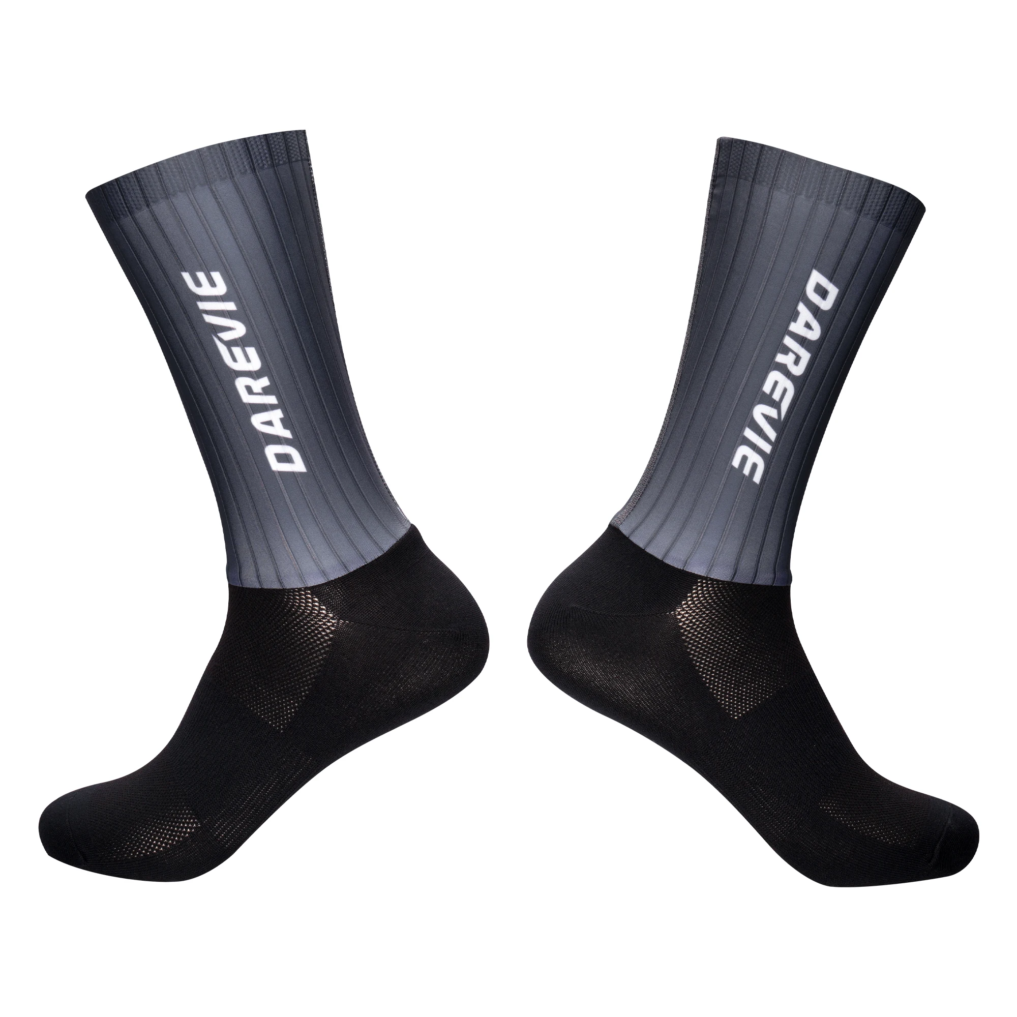 DAREVIE Fahrradsocken Aero High Speed Radsocke Pro Sportsocken für Männer Anti-Rutsch-atmungsaktive Sportsocken Feuchtigkeitskontrolle