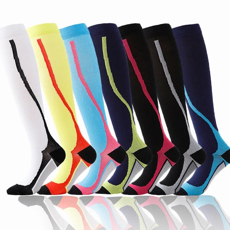 Running Men Women Compression Socks New Medical Varicose Veins Pregnancy Nursing Athletic Football Soccer Stockings Sports Socks