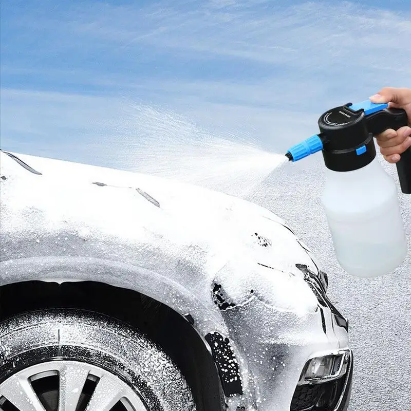 

Car Foam Sprayer Rechargeable Cordless Foaming Spray Bottle 1.5L Portable Air Pressure Atomizer Pump Sprayer for Car Washing