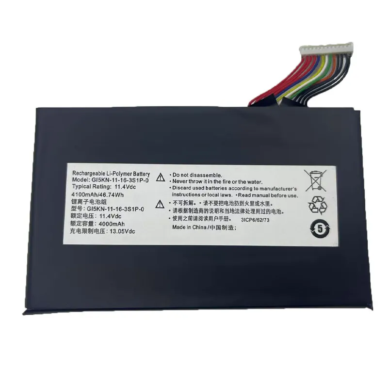 In Stock New GI5KN 4000mAh 11.4V Laptop Batteries for Hasee Z7-KP7GT Z7M-KP7GC KP7GA KP5GC SL7 D2 KP7D2 Inferno X5 X6 X1 X2 T90