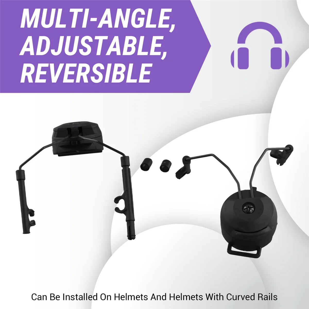 Staffa per binario per cuffie Pickup Staffa per binario per cuffie Cuffie auricolari con vibrazione regolabile multi-angolo